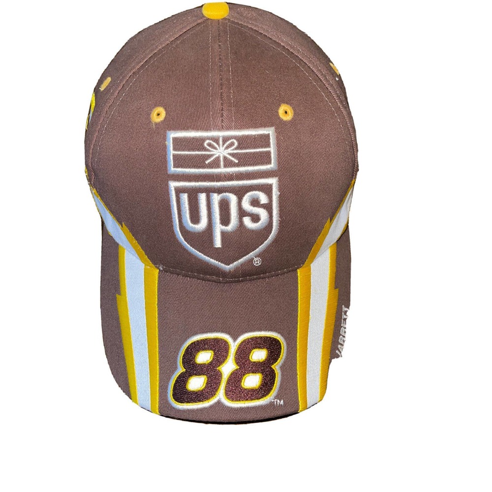 Nascar Dale Jarrett 88 UPS Hat Brown Chase Authentics 100% Cotton